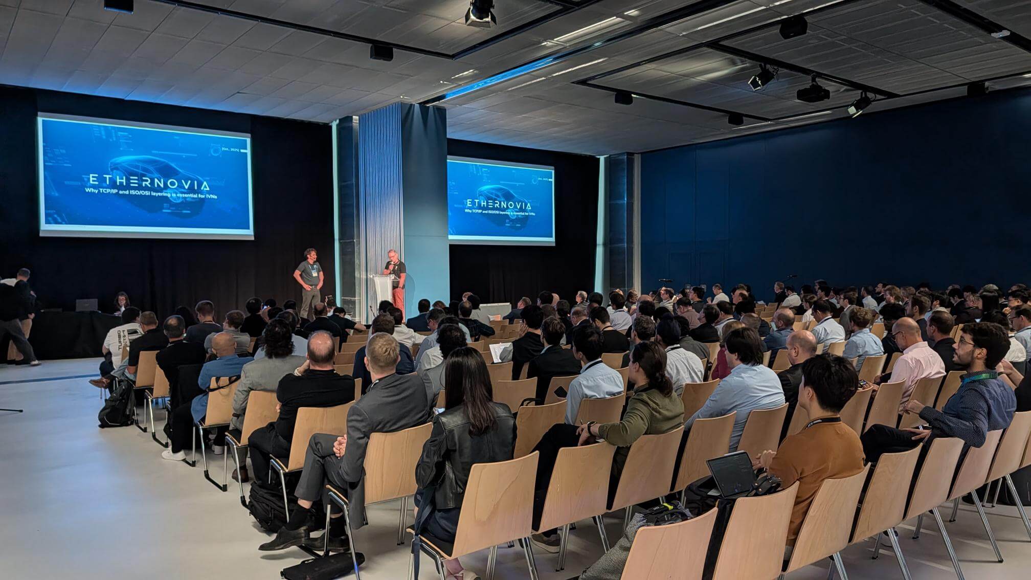 Ethernovia team participating in the 2025 IEEE SA Ethernet & IP @Automotive Technology Day in Toulouse, France