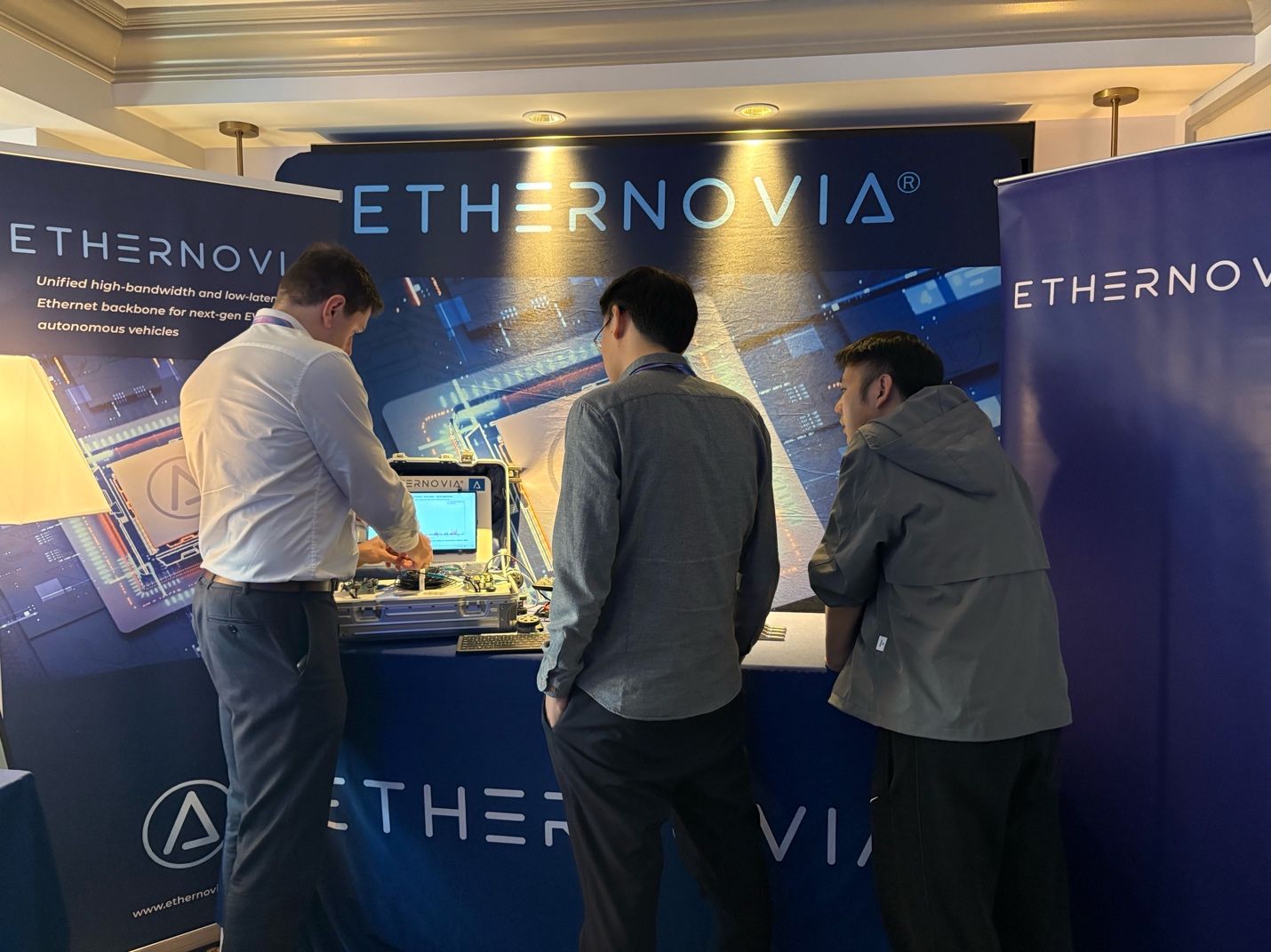 Ethernovia at CES Show, Las Vegas, January 2026